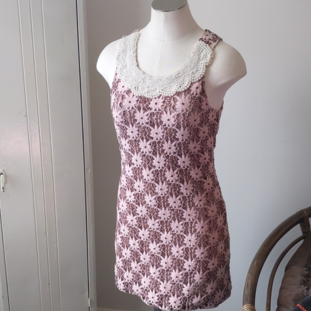 Gorgeous vintage lace and pearl dress